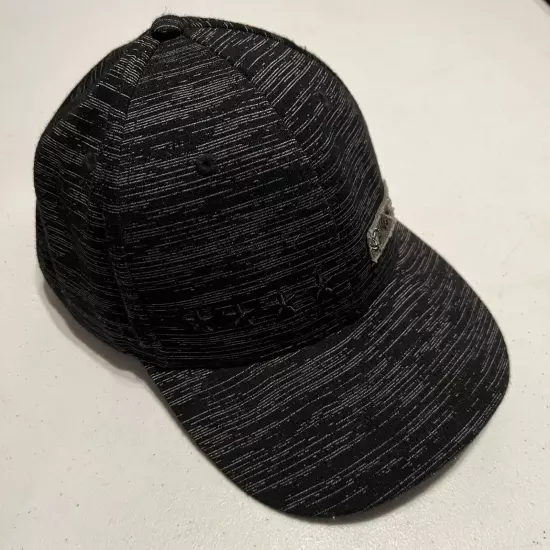 Kubota Black Gray Cap Hat Baseball K Products Distressed Adjustable Strap Back