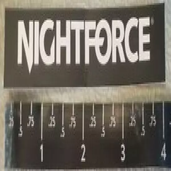 Small 4" - Nightforce Precision Optics Reliable Repeatable Vinyl Decal Sticker