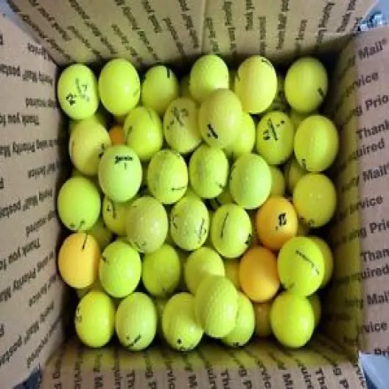 100 YELLOW AAAAA/AAAA MINT/NEAR MINT Bridgestone Titleist Callaway Pinnacle Srix