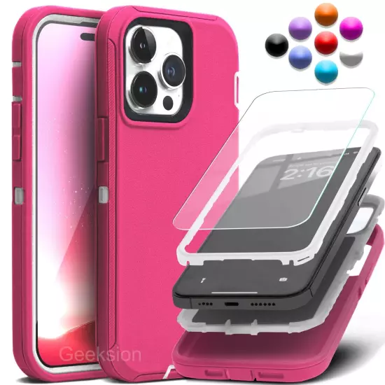 For iPhone 16 15 14 13 12 11 Pro Max XR X Max 8 7 Plus SE Shockproof Case Cover