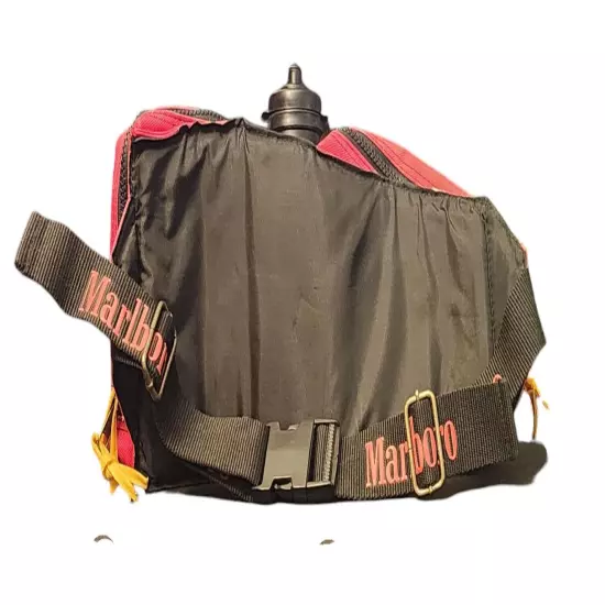 Vintage 90s Marlboro Cross Body Fanny Pack Utility with Water Bottle - Authentic