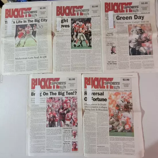 Ohio State Buckeye Sports Bulletins Vol #19 Set #1 (nice condition)