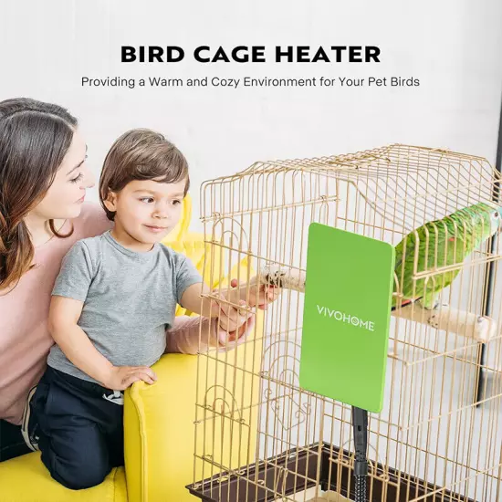 15W Bird Cage Heater, Snuggle-Up Bird Warmer with Thermostatically Controlled