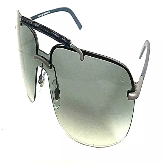 New WEB Narvik WE105 13B Silver Black Blue Men's Sunglasses