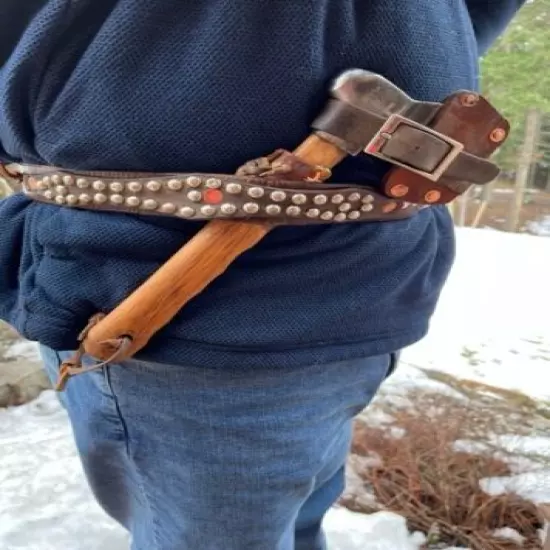 Vintage Mountain Man Belt Axe C. Hammond, Philadelphia PA, Cast Steel Head 1lb. 