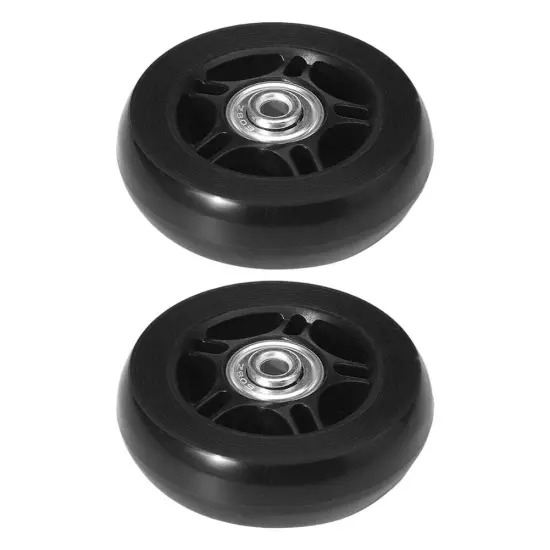 Wear Resistant Suitcase Wheels 1 Pair Rubber Casters Wheels Bearings Repair Kits