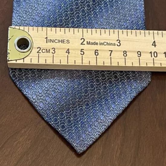 Pronto Uomo Firenze Hand Made Blue 100% Silk Men’s Neck Tie Made In Italy