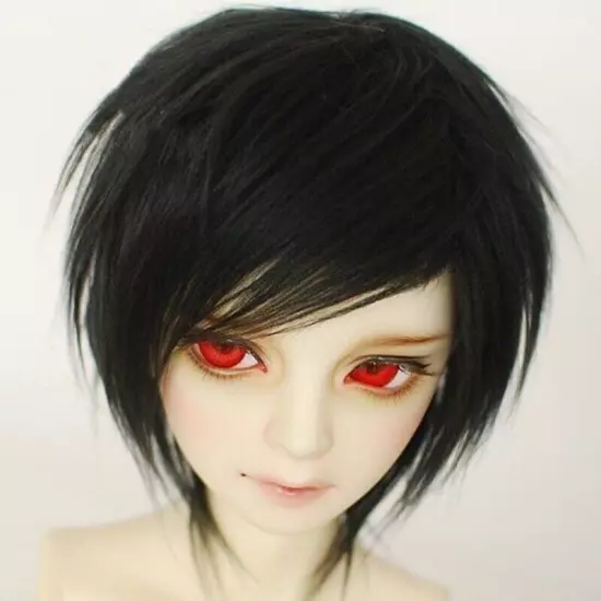 Handmade Toy 1/12 1/8 1/6 1/3 1/4 Doll Wig BJD/SD Doll Props Short Hair 1 Pcs