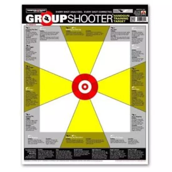 Thompson Target | Group-Shooter Handgun Training 15"x19" Paper Shooting Targets