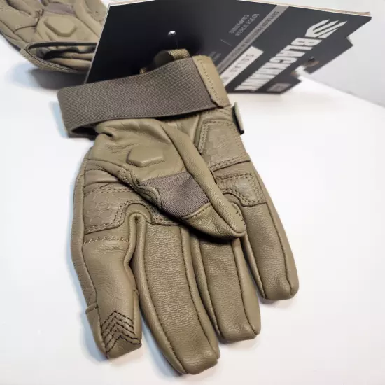 BLACKHAWK S.O.L.A.G Recon Tactical Gloves Made with Kevlar Leather Coyote Small