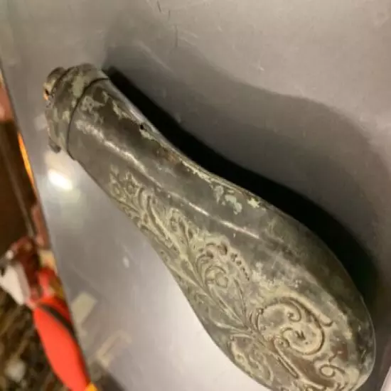 Early Copper Powder Horn