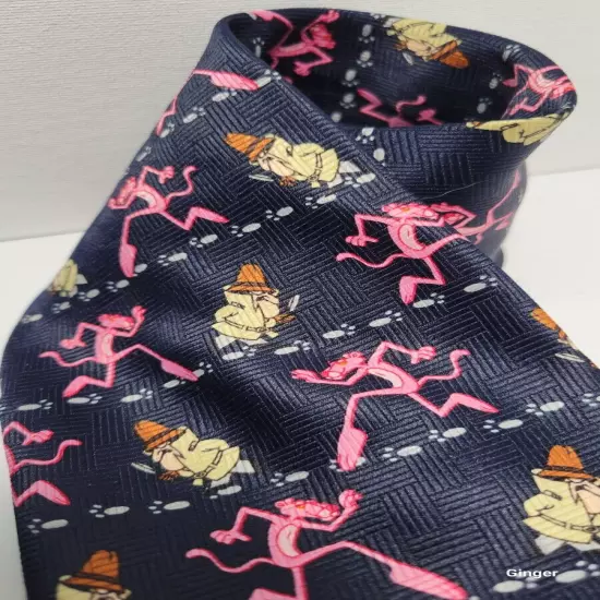 Pink Panther neck tie, vintage novelty