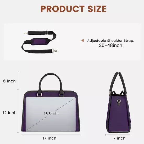 LOVEVOOK Laptop Bag for Women Canvas Laptop Tote Bag Large Capacity Work Bags...