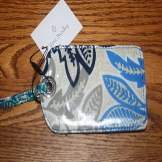 Vera Bradley LUGGAGE TAG laminated travel suitcase ID case gift card holder NEW