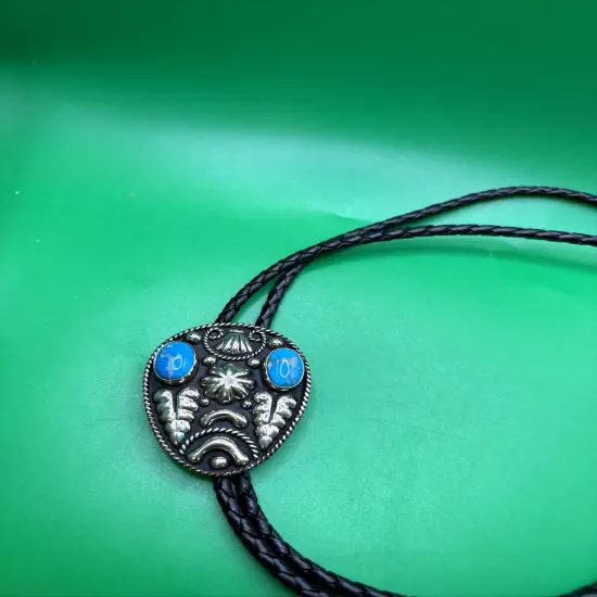 M&F Western Mexico Turquoise & Silver Tone Bolo Tie