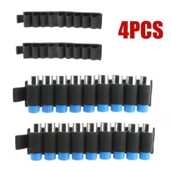 Tactical Hook Loop 9 Rounds Shotgun Shell Holder with Adhesive Back for 12 Gauge