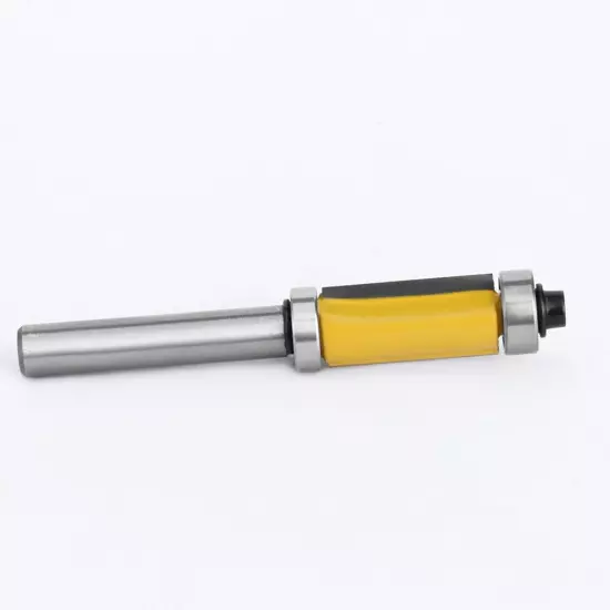 1pcs 8mm Router Bit Bearing Pattern Carbide Flush Double Bearing High-quality