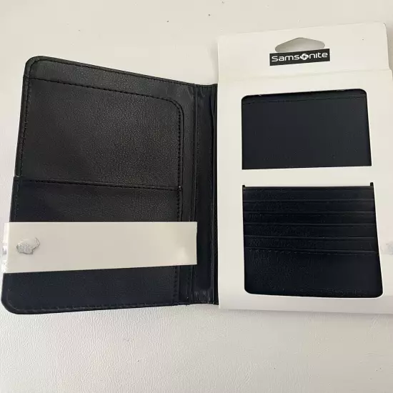 Samsonite Premier Large Travel Wallet Black~Storage/Passport Credit Cards ETC.