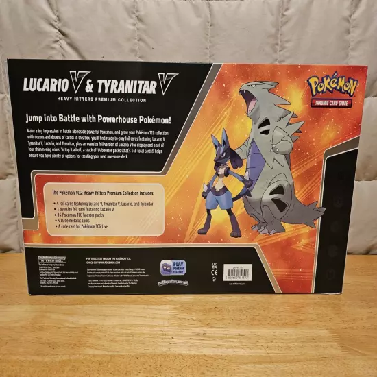 Pokemon TCG Lucario V & Tyranitar V Heavy Hitters Premium Collection