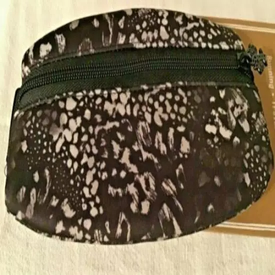 OAK AND REED WAIST BAND FANNY PACK HANDS FREE BLACK ANIMAL PRINT NIP