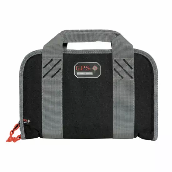 G-Outdoors GPS Double Pistol Carrying Case Holds 2 Handgun Zipper Quilted Lining