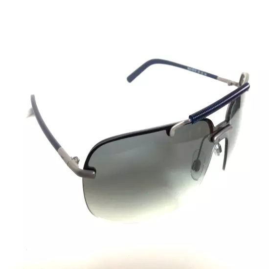 New WEB Narvik WE105 13B Silver Black Blue Men's Sunglasses