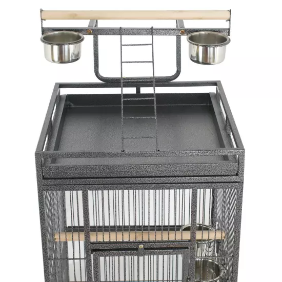 Black/White Bird cage Parrot Macaw Parakeet Cockatiel Cage Multiple Size 