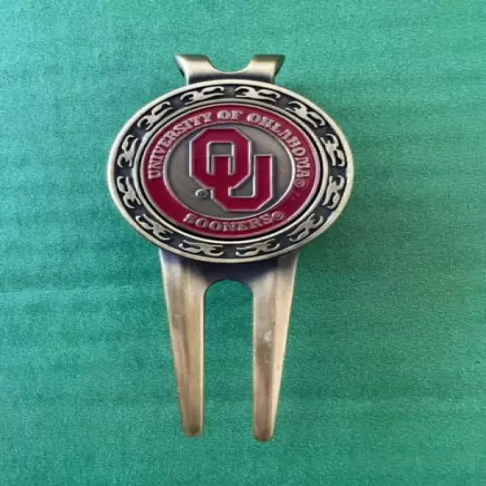 Divot Repair Tool Removable Magnetic Ball Marker-NEW University Of Oklahoma