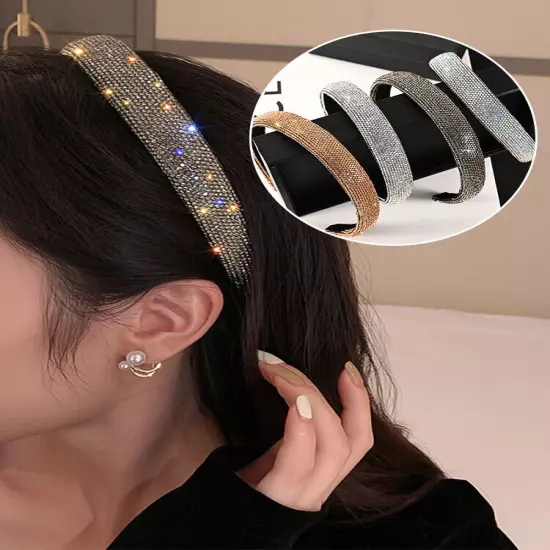 Women's Rhinestone Hairband Crystal Headband Hair Band Hoop Accessories Party ღ