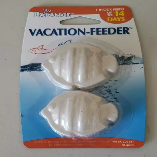 ProBalance Vacation Fish Feeder 14day blocks-2 blocks per Pack by Penn Plax NEW!