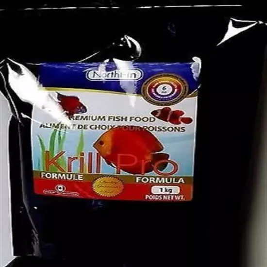 NorthFin Krill Pro Formula 6mm 1Kg Premium Fish Food Slow Sinking pellets