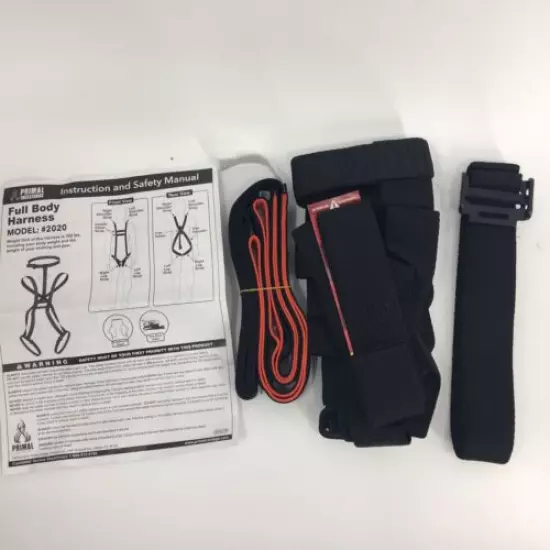 Full Body Fall Arrest System Tree Stand Safety Hunting Harness w/ Bonus Tether