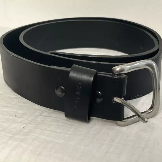 Carhartt Work Belt WB5510-M Casual Black Mens Sz 36 Full Grain Leather 1 1/2"