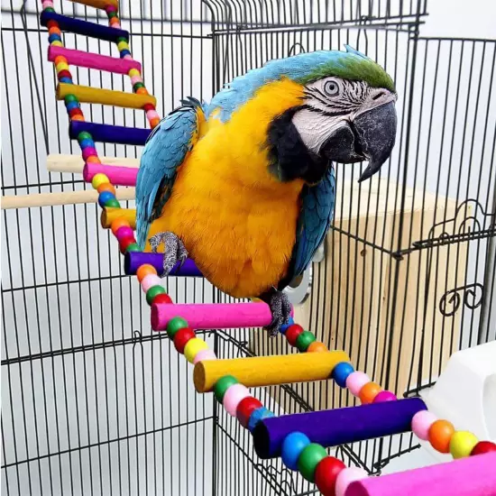 Bird Parrot Ladders Swing Chewing Toys Hanging Pet 18 44 inches 