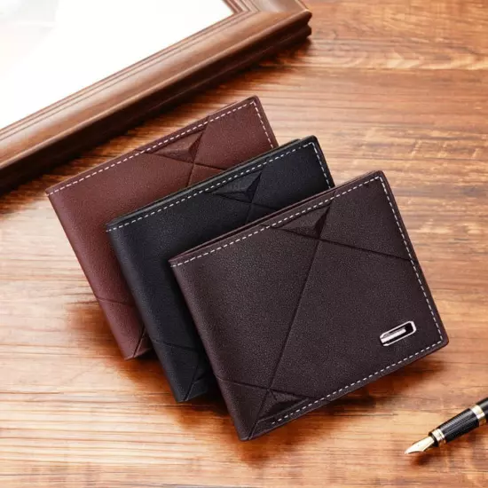 Fashion Casual Wallet Men's Youth Thin Horizontal Soft Wallet`