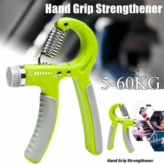 5-60KG Adjustable Hand Trainer Gym Fitness Training Hand Grip Exerciser Wrist Fi