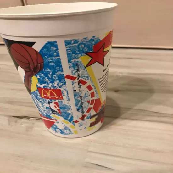 McDonald's Nothing But Net MVP's MICHAEL JORDAN # 1 1993 Plastic Drink Cup