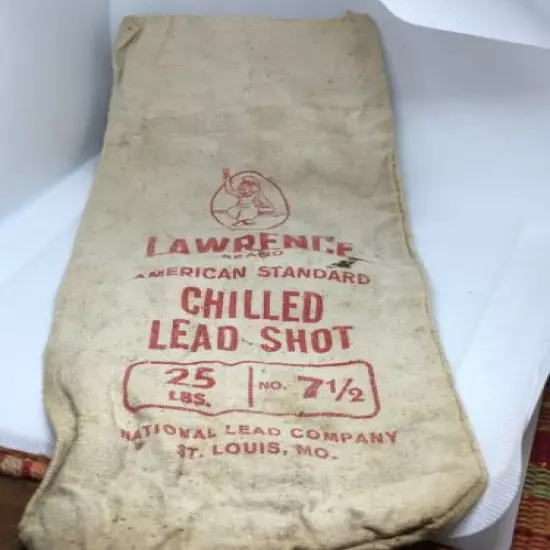 Vintage Lawrence Chill Shot 7.5 Ammunition Bag 25 Lb