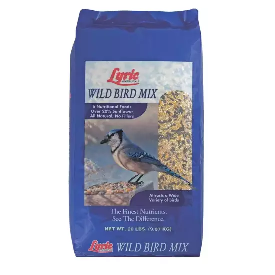 20 Lbs. Wild Bird Mix Bird Seed for outside Feeders