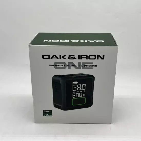 OAK & IRON Battery Tire Inflator 1 Min Fast Inflation Portable Air Compressor