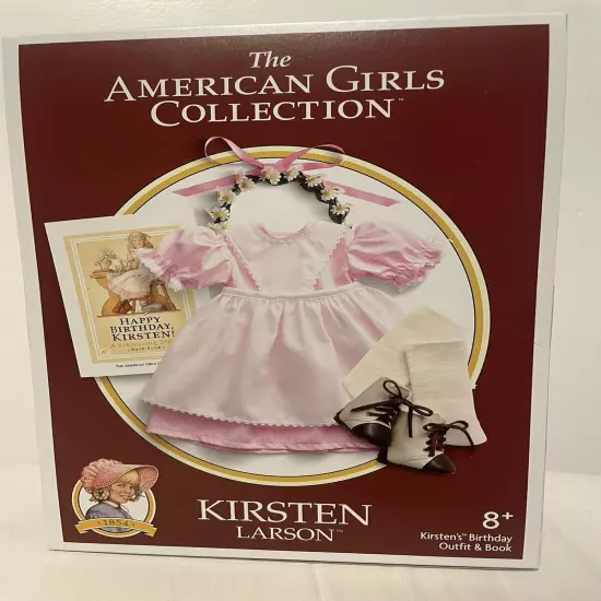 American Girl Kirsten's Birthday Outfit & Book NIB LE Sold Out