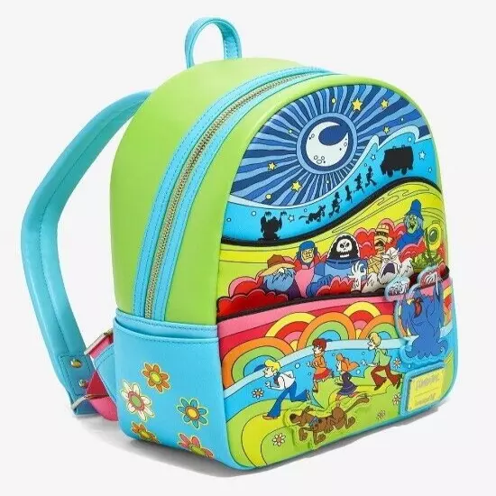 Loungefly Scooby-Doo Psychedelic Monster Chase Glow In The Dark Mini Backpack