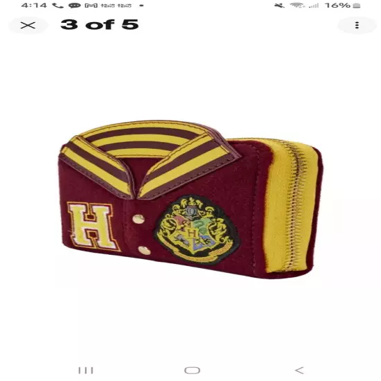 Harry Potter - Hogwarts Gryffindor Varsity 4" Faux Leather Zip-Around Wallet