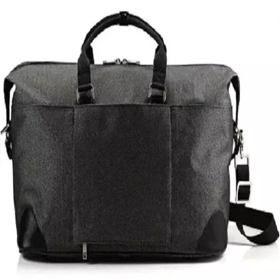 Hartmann Herringbone Luxe Softside Weekend Duffel Black/White