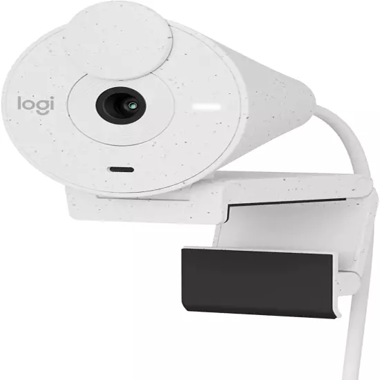 Logitech Brio 300 Full HD Webcam with Privacy Shutter, Noise Reduction Microphon