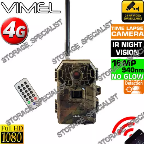 4G Trail Camera Hunting Remote Control 3G Waterproof Night Vision 