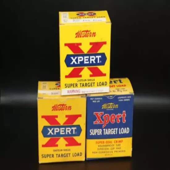 Lot of Western Xpert Super Target 12 Gauge Shotgun Shell Boxes - Empty