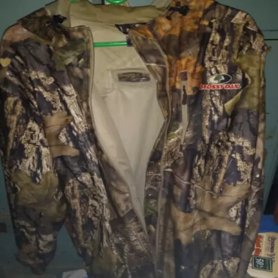 Mossy Oak Polyester 2x Xxl Camo Jacket Unisex hunting camping fishing lightweigh