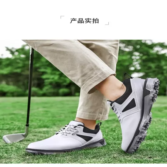 Professional Golf Shoes Spikes Men's Comfortable Outdoor Golfers Walking Shoes