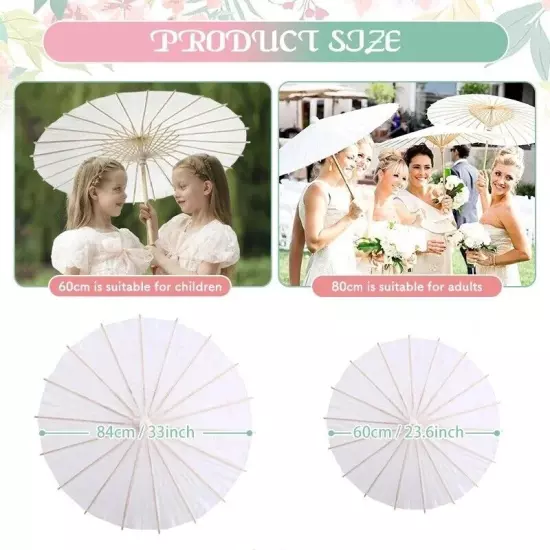 30/40/50PCS Parasol Umbrellas Wedding Photo Cosplay Prop Bridal Baby Party Craft